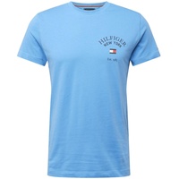 Tommy Hilfiger T-Shirt mit Label-Print, Ocean, XL