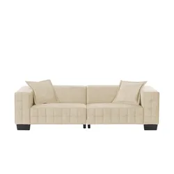 smart Big Sofa  Delilah ¦ beige ¦ Maße (cm): B: 255 H: 69 T: 106