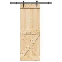 vidaXL Narvik rechts 80 x 210 cm Braun/Schwarz