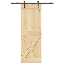 vidaXL Narvik rechts 80 x 210 cm Braun/Schwarz
