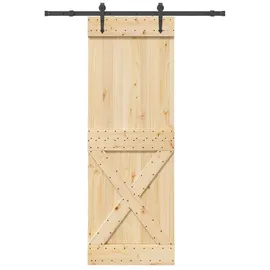 vidaXL Narvik rechts 80 x 210 cm Braun/Schwarz