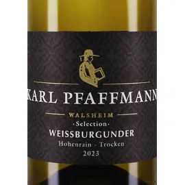 Karl Pfaffmann Knöringer Hohenrain trocken Selection Karl Pfaffmann Weißburgunder Qualitätswein