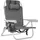 Tectake Aluminium Strandstuhl Grau