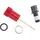 RockShox Rebound Adjuster Knob/Bolt Kit Aluminum 11.4310.645.000 Red Short