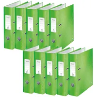 Leitz Qualitäts-Ordner 180°, 10er Pack, A4, 8 cm Rückenbreite,