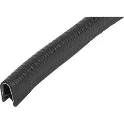 KANTENSCHUTZPROFIL OHNE DICHTUNG 10000X10X14,5, FORM:B, PVC SCHWARZ L=10 METER