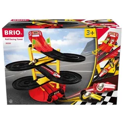 BRIO Spiel Rennbahn-Turm mit zwei Rennwagen
