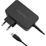 Qoltec GaN POWER PRO 1xusb-c 100w 5-20v 3-5a Laptop Smartphone Schwarz