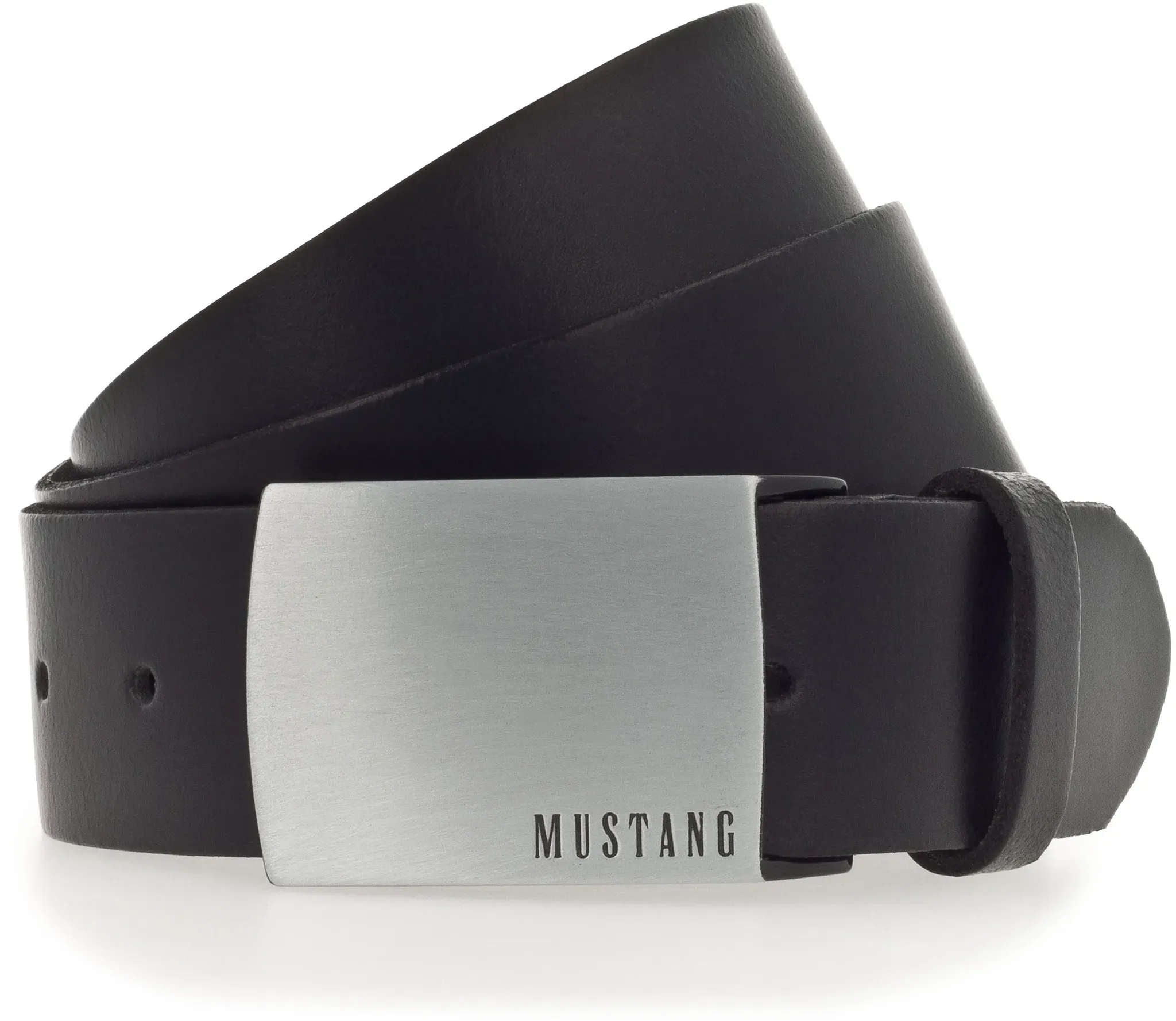 MUSTANG Koppelgürtel, vegetabil gegerbtes Rindleder mit Pull-Up Effekt Mustang schwarz 95