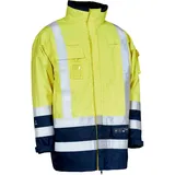 ELKA Rainwear Multinorm 3-in-1 Jacke Unisex Warngelb/Marine S