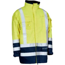 ELKA Rainwear Multinorm 3-in-1 Jacke Unisex Warngelb/Marine S