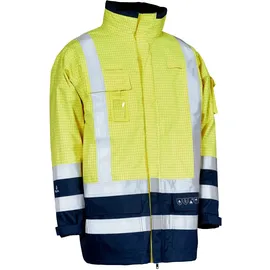 ELKA Rainwear Multinorm 3-in-1 Jacke Unisex Warngelb/Marine S
