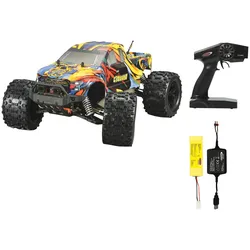 RC-Monstertruck JAMARA "Crossmo Monstertruck 4WD" Fernlenkfahrzeuge bunt Kinder 1:10, 2,4 GHz