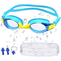 DZQRN Taucherbrille Kinder, Schwimmbrille Kinder, Antibeschlag Wasserdicht Uv Schutz, Superweiche Premium Kinder Taucherbrille für Mädchen Junge von 3 bis 15 Jahren mit Ohrstöpsel & Nasenklammern