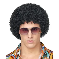 Schwarze Afro Perücke Manuel - OS