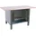 Proregal Werkbank Holz/Metall 150x86,5x75 cm Grau