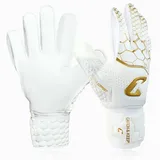 CATCH & KEEP CATCH & KEEP® Kralle Junior Pro - Kinder Torwarthandschuhe - Premium Torhüterhandschuhe für Kinder - Tormannhandschuhe mit extra starkem Grip (Version 3.0 - Gold/Weiß, 4)