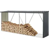 casa.pro Kaminholzregal Kalmar Stahl 352 x 80 x 152 cm Anthrazit