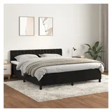 vidaXL Boxspringbett 180 x 200 cm Schwarz
