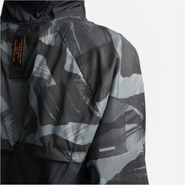 Nike Repel Windrunner Camouflage Laufjacke Herren 010 - black/black/reflective silv L