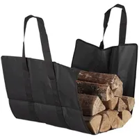 Relaxdays 9 x Kaminholztasche offen