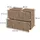 Vicco Waschbeckenunterschrank Takumi 2 Schubladen 80 x 58 x 35 cm Braun