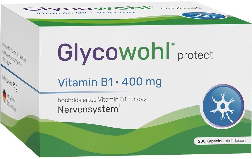 Glycowohl Vitamin B1 Thiamin 400 mg Hochdosiert 200 ST