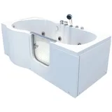 AcquaVapore AquaVapore Seniorenwanne mit Tür Whirlpool S12-EH-WP-R Badewanne 85x170cm