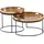 Wohnling Couchtisch 2er Set Gold Aluminium 56 x 56 x 33 cm