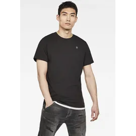 G-Star Base-s Ribbed Kurzarm-T-Shirt Dark Black S