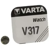 Varta Knopfzelle Silberoxid - Uhrenbatterien 1 Stück (Blis.) - Varta (V317/SR62)