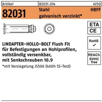 Lindapter Hohlraumdübel 100er Pack Hohlraumdübel R 82031 HBFF 12-2