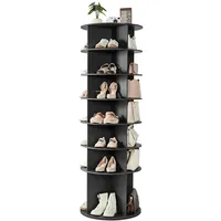 Vevor Schuhregal 598 x 598 x 180,5 cm drehbar / Schwarz