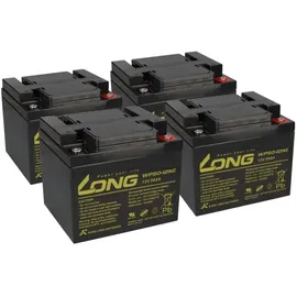 KungLong Akku für Elektromobil E-Scooter E Rex 1500 4x 12V 50Ah 48V AGM Blei