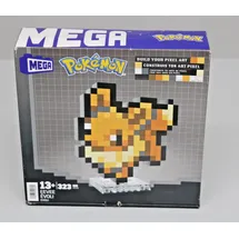 Mattel MEGA Pokémon Evoli Bauspielzeug-Set (323 Teile) Retro-Set für Sammler
