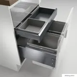 Naber Cox® Base 360 K/600-2 mit Base-Board, Abfallsammler für Frontauszüge, ohne Biodeckel, anthrazit