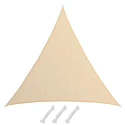 AMANKA UV Sonnensegel Wasserdurchlässig 8x8x8 Dreieckig - Sonnenschutz Garten Terrasse