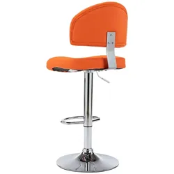 Barhocker Orange Kunstleder