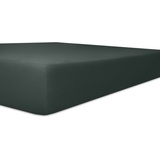 Kneer Spannbettlaken für Topper Vario-Stretch 180 x 200 cm schwarz