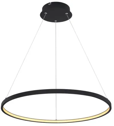 Globo 67192-29B LED-Deckenpendelleuchte Ralph 1x29W | 1250lm | 3000K - höhenverstellbar, schwarz, opal