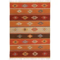 benuta Pure Kelim, Mehrfarbig, Textil, Orientalisch, Rechteckig, 160x230 cm pflegeleicht, Teppiche - Böden, Teppiche, Naturteppiche