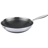 Cheffinger Wok Pfanne Edelstahl Wabenstruktur Ø32cm Induktion Anti Haft Kratzfest