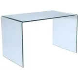 Vente-unique - Schreibtisch - gebogenes Glas - elstron
