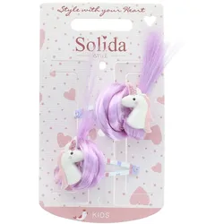 Solida Haarclip-Set mit Einhorn Applikation