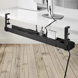 Startech StarTech.com Under Desk Cable Management Tray, Clamp-on Installation - Schwarz