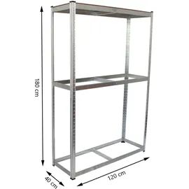 Trutzholm Reifenregal für 8 Räder 180x120x40 cm 795 kg Reifenständer Steckregal