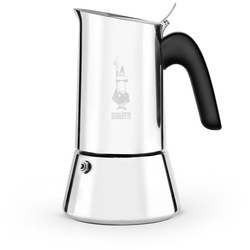 BIALETTI Espressokocher New Venus 4 Tassen, 0,17l Kaffeekanne, Edelstahl, Induktions-/Gas-/Elektroherd Campingkocher geeignet, Silber silberfarben