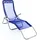 VCM Gartenliege 160 x 48 x 100 cm Blau