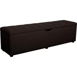 Home Affaire Hockerbank Checked Grau 120 x 42 x 40 cm