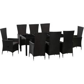 Juskys Rimini Plus Set 9-tlg. schwarz